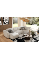 White Sectional Sofa with Left Chaise | OROA Modern Lulu | Oroatrade.com