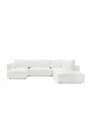 White Sectional Sofa with Left Chaise | OROA Modern Lulu | Oroatrade.com