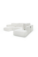 White Sectional Sofa with Left Chaise | OROA Modern Lulu | Oroatrade.com