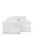 White Sectional Sofa with Left Chaise | OROA Modern Lulu | Oroatrade.com