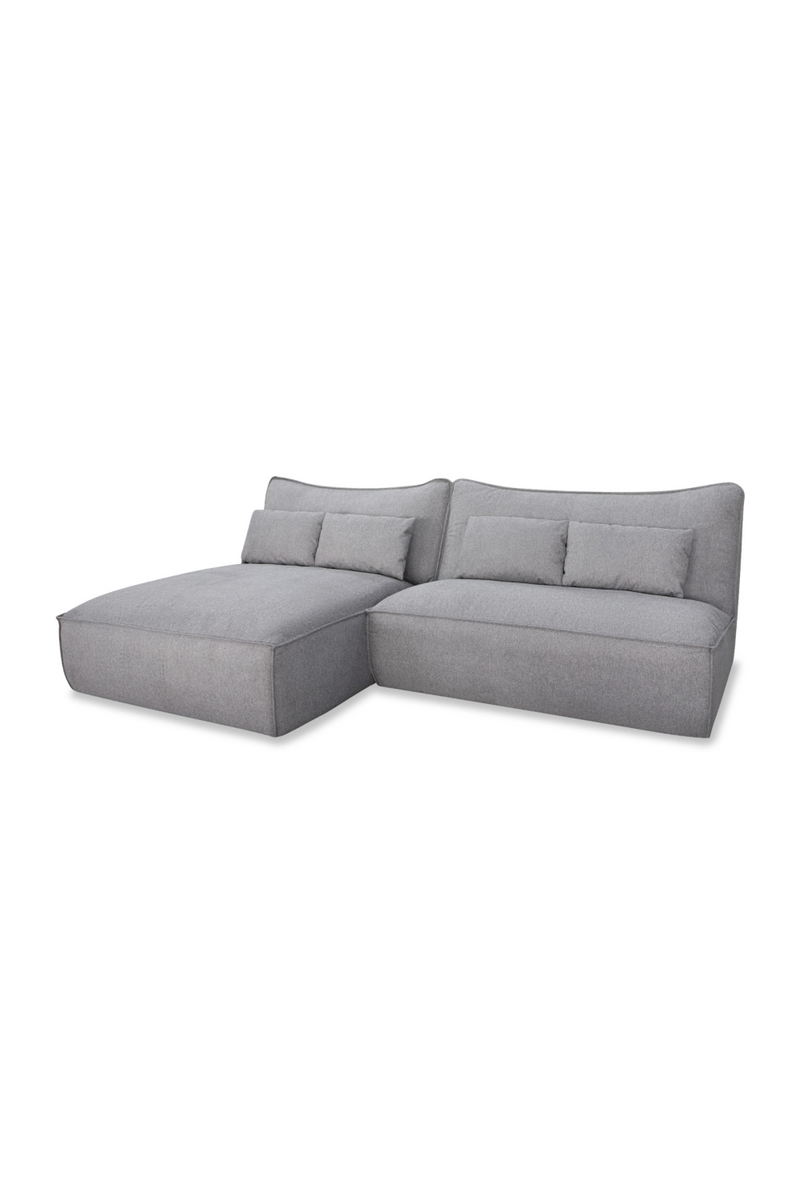 Gray Fabric Modular Sectional Sofa | OROA Modern Racine | Oroatrade.com