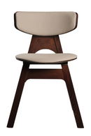 Beechwood Framed Leather Dining Chairs (2) | OROA Modern Beeler | Oroatrade.com