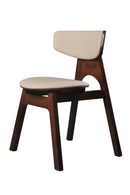 Beechwood Framed Leather Dining Chairs (2) | OROA Modern Beeler | Oroatrade.com
