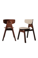 Beechwood Framed Leather Dining Chairs (2) | OROA Modern Beeler | Oroatrade.com