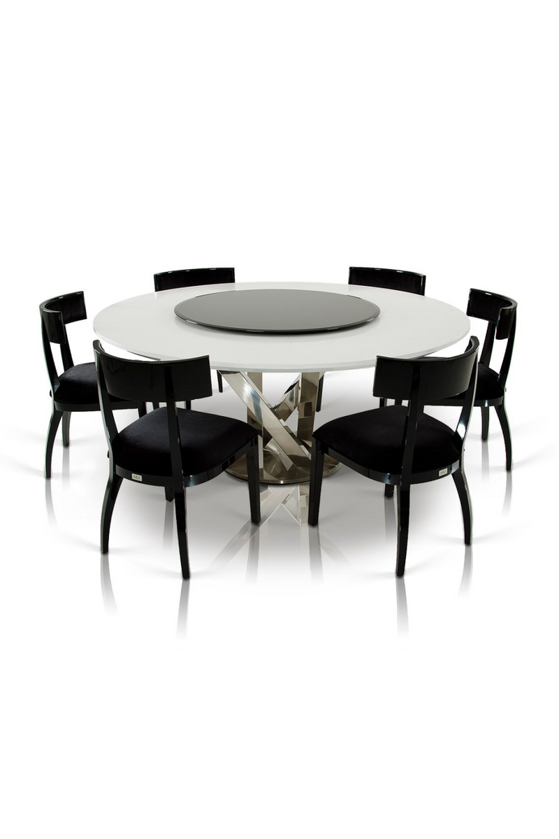 Black Dining Chair Set (2) | OROA Modern Alek | Oroatrade.com