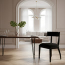Black Dining Chair Set (2) | OROA Modern Alek