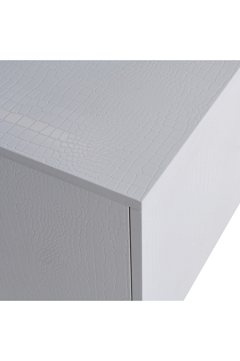 White Crocodile-Textured Sideboard | OROA Modern Skyline | Oroatrade.com