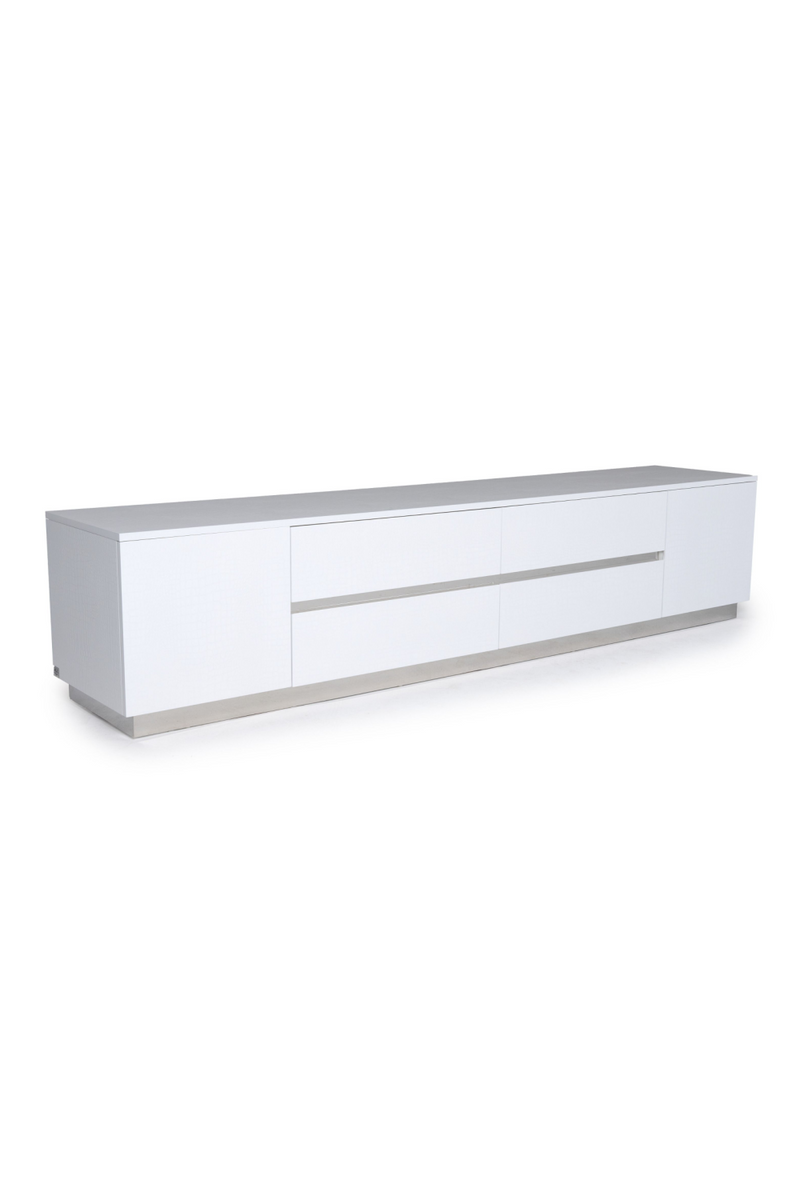 White Crocodile-Textured Sideboard | OROA Modern Skyline | Oroatrade.com