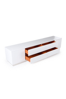 White Crocodile-Textured Sideboard | OROA Modern Skyline | Oroatrade.com