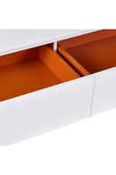 White Crocodile-Textured Sideboard | OROA Modern Skyline | Oroatrade.com