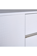 White Crocodile-Textured Sideboard | OROA Modern Skyline | Oroatrade.com