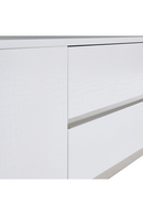 White Crocodile-Textured Sideboard | OROA Modern Skyline | Oroatrade.com