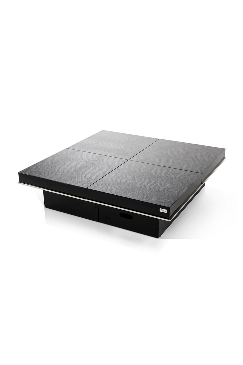 Black Crocodile Extendable Coffee Table | OROA Modern | Oroatrade.com