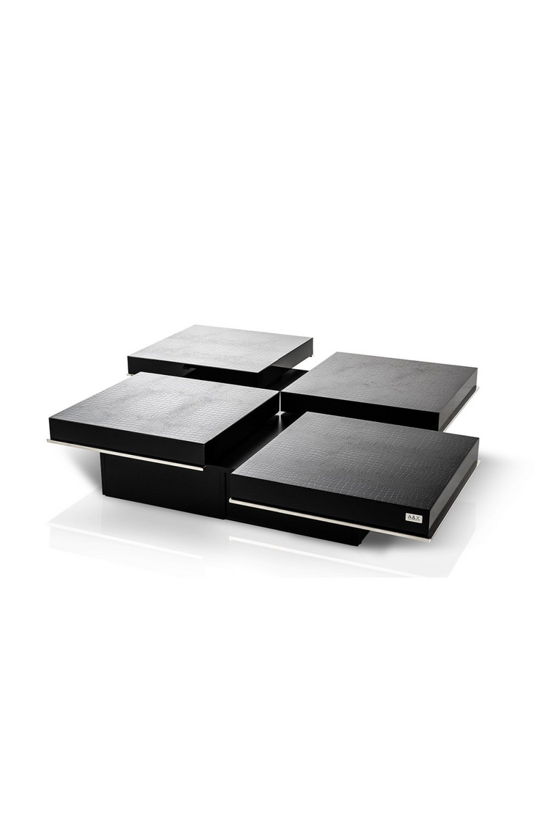 Black Crocodile Extendable Coffee Table | OROA Modern | Oroatrade.com