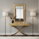 Gold Crocodile Mirror Console Table | OROA Modern Aversa | Oroatrade.com