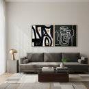 Abstract Line Painting Set (2) | OROA Modern Burste