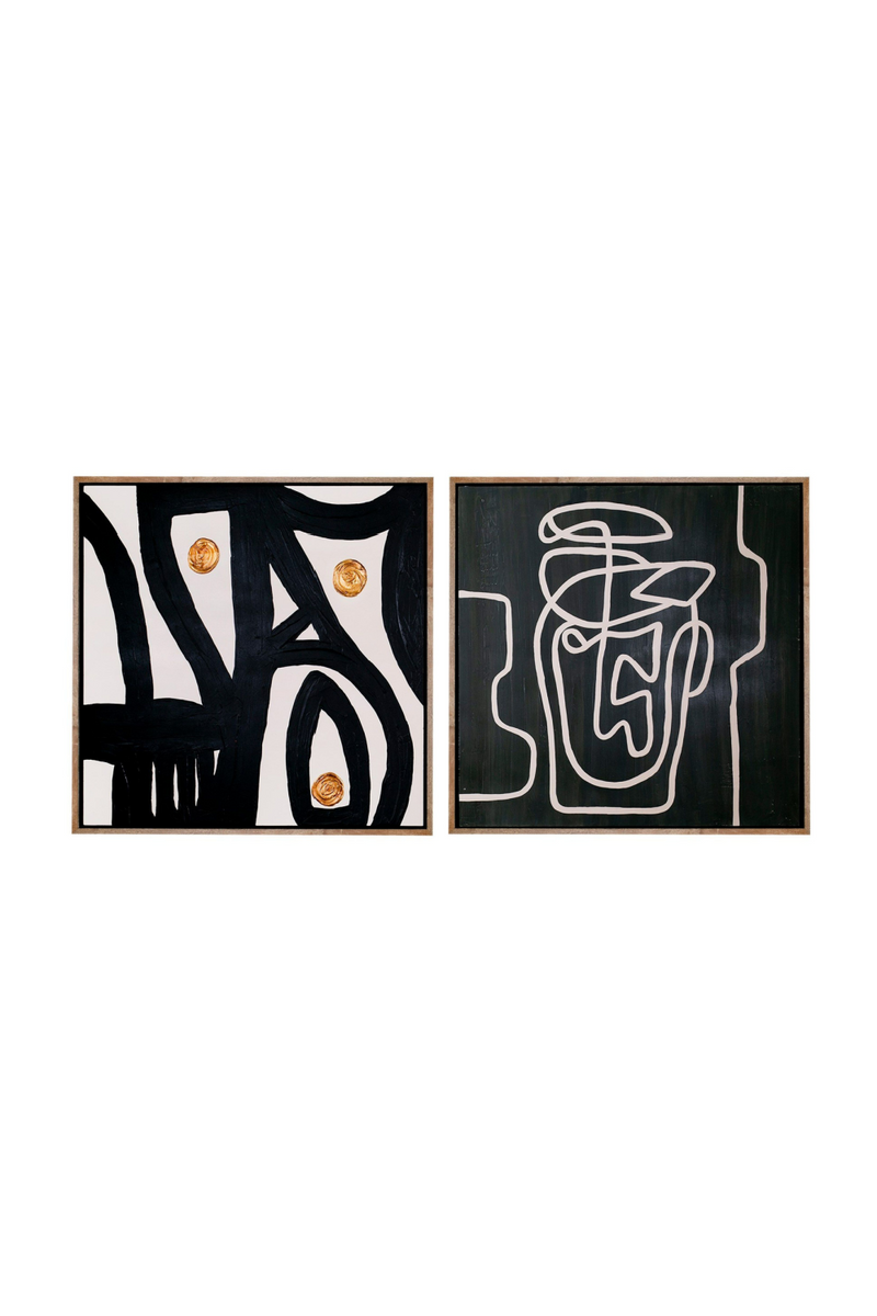 Abstract Line Painting Set (2) | OROA Modern Burste }| Oroatrade.com