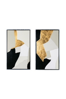 Gold Leaf Abstract Painting Set (2) | OROA Modern Shapes | Oroatrade.com