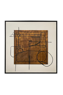 Brown Minimalist Art Print 71" x 71" | OROA Modern Nervo | Oroatrade.com