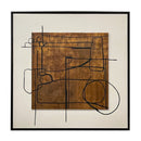 Brown Minimalist Art Print 71" x 71" | OROA Modern Nervo
