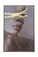 Female Face Painting 47" x 71" | OROA Modern Naine | Oroatrade.com