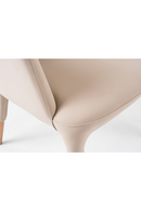 Beige Vegan Leather Dining Chair | OROA Modern Shannon | Oroatrade.com