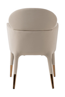 Beige Vegan Leather Dining Chair | OROA Modern Shannon | Oroatrade.com