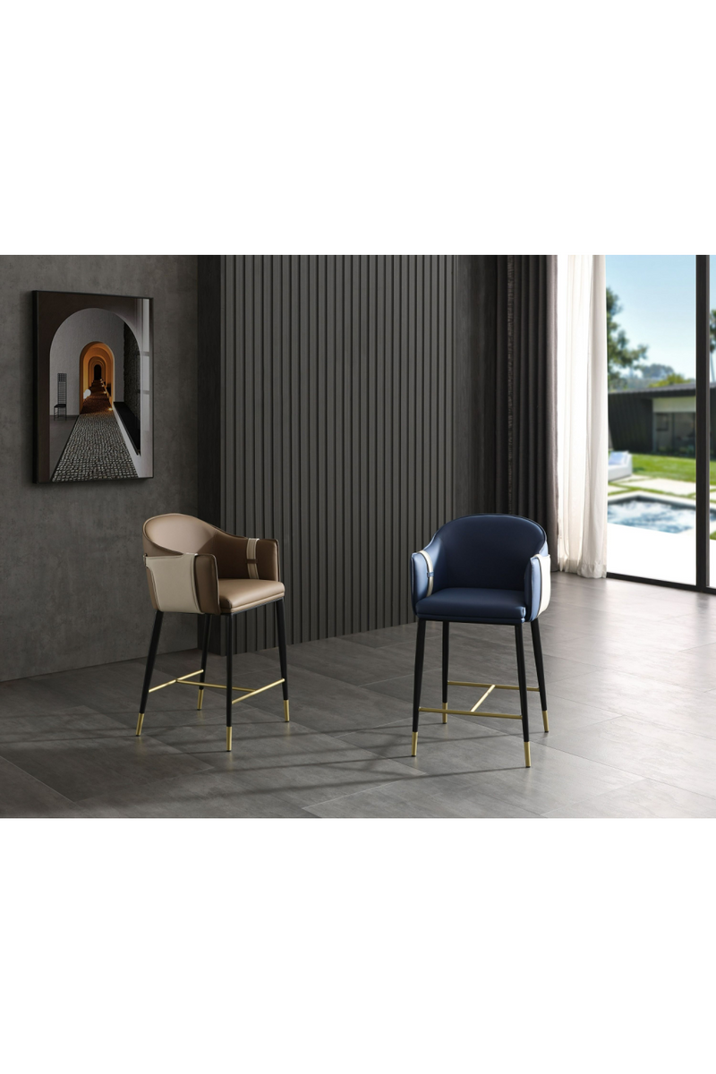 Vegan Leather Counter Chair | OROA Modern Calder | Oroatrade.com