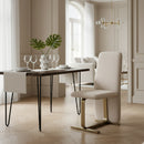 Linen Upholstered Dining Chair Set (2) | OROA Modern Tasha