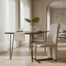 Linen Upholstered Dining Chair Set (2) | OROA Modern Tasha