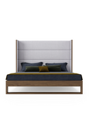 Gray Cotton Twill Bed | OROA Modern Helenora | Oroatrade.com