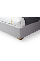 Gray Linen Eastern King Bed | OROA Modern Athena | Oroatrade.com