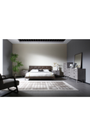 Brown Vegan Leather Bed | OROA Modern BD2406 | Oroatrade.com