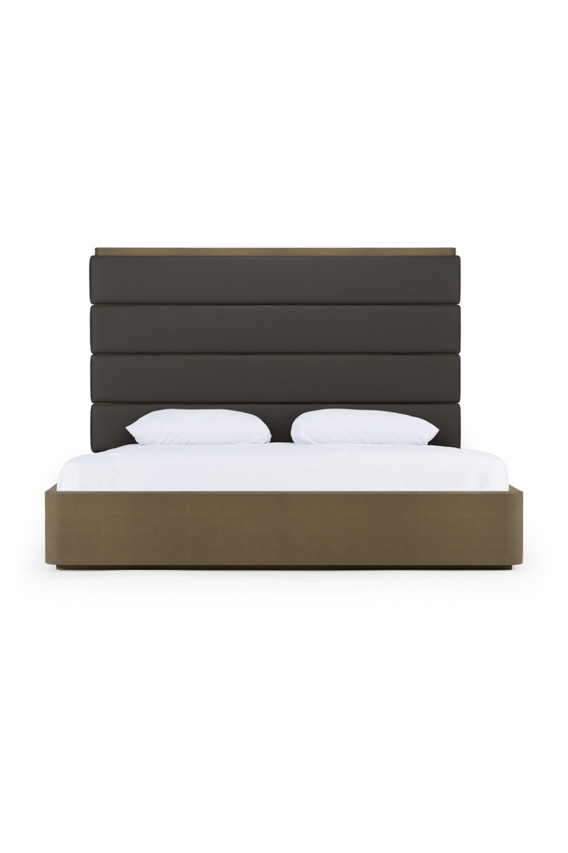 Leather and Shagreen Bed | OROA Modern Lois | Oroatrade.com