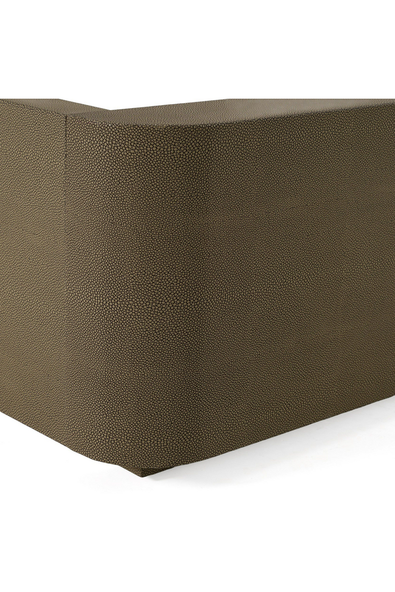 Leather and Shagreen Bed | OROA Modern Lois | Oroatrade.com