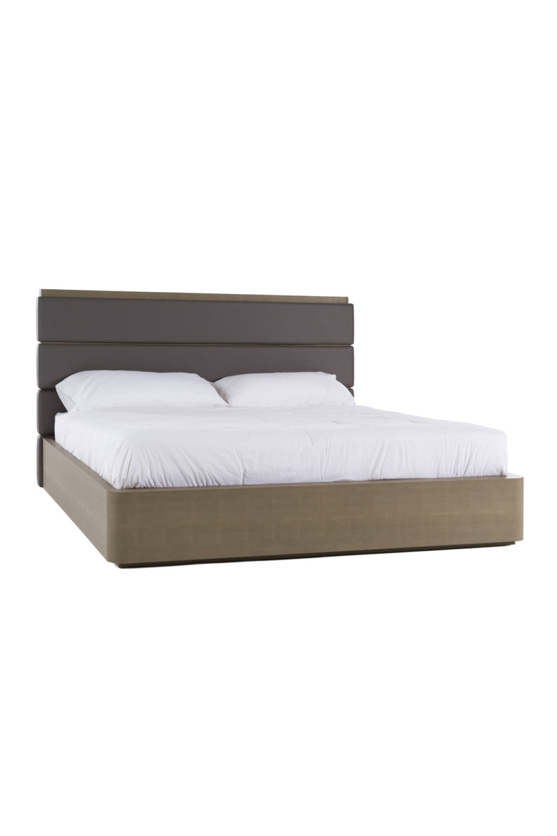 Leather and Shagreen Bed | OROA Modern Lois | Oroatrade.com