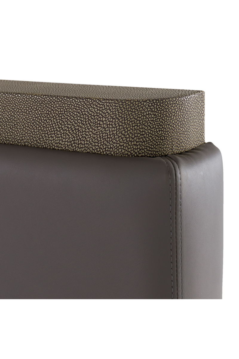 Leather and Shagreen Bed | OROA Modern Lois | Oroatrade.com