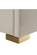 Beige Velvet Bed | OROA Modern Florence | Oroatrade.com