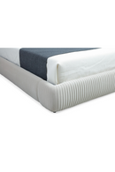 White Fluted Fabric Bed | OROA Modern Hortman | Oroatrade.com