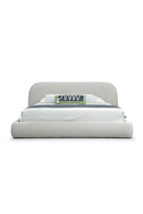 White Fluted Fabric Bed | OROA Modern Hortman | Oroatrade.com