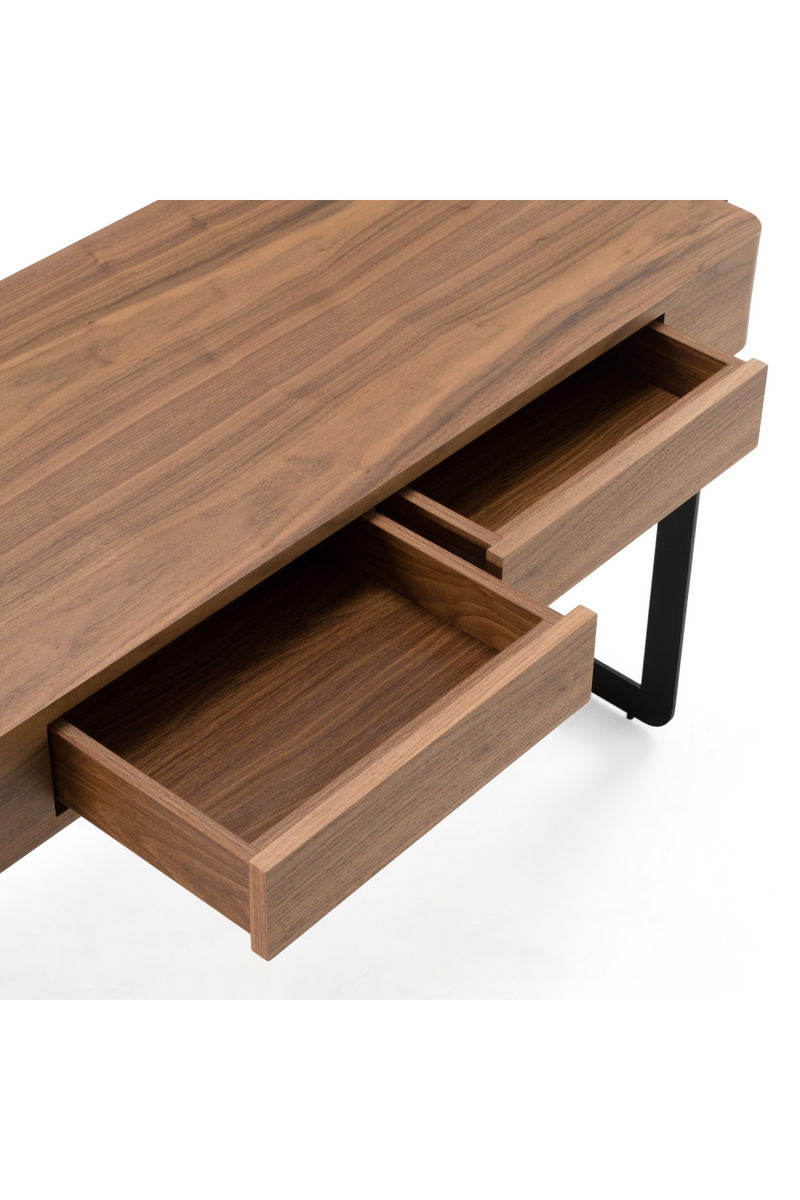 Walnut 2-Drawer Writing Desk | OROA Modern Langford | Oroatrade.com