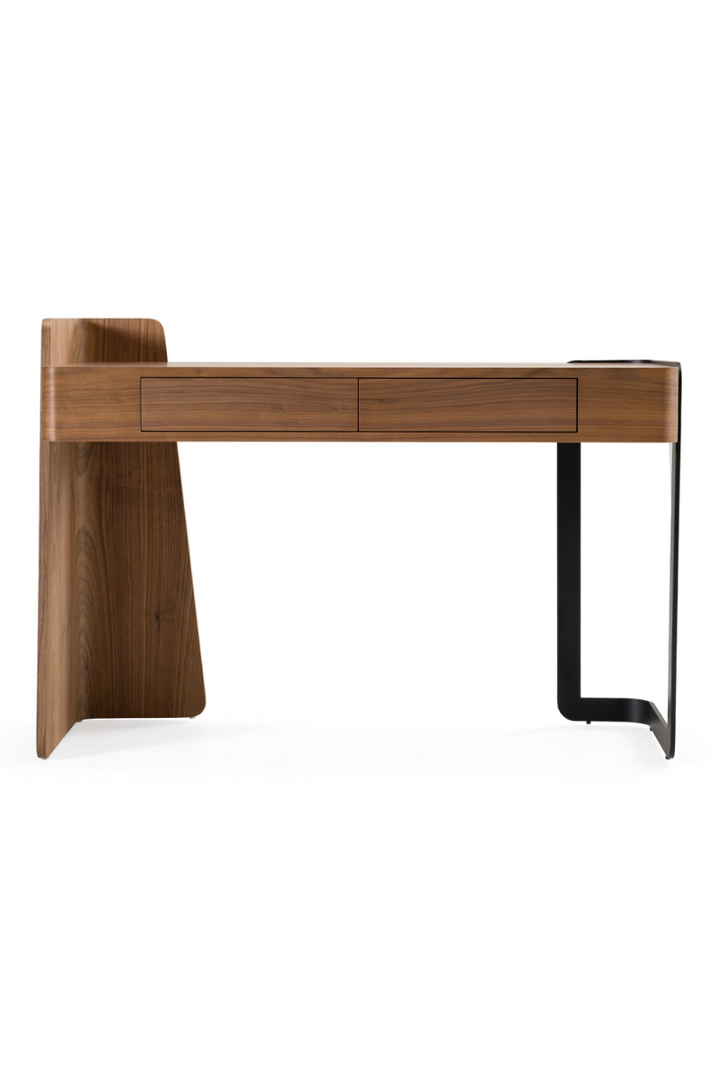 Walnut 2-Drawer Writing Desk | OROA Modern Langford | Oroatrade.com