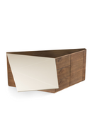 Beige Leather Desk | OROA Modern Kerouac | Oroatrade.com