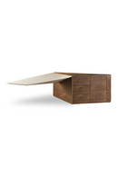 Beige Leather Desk | OROA Modern Kerouac | Oroatrade.com