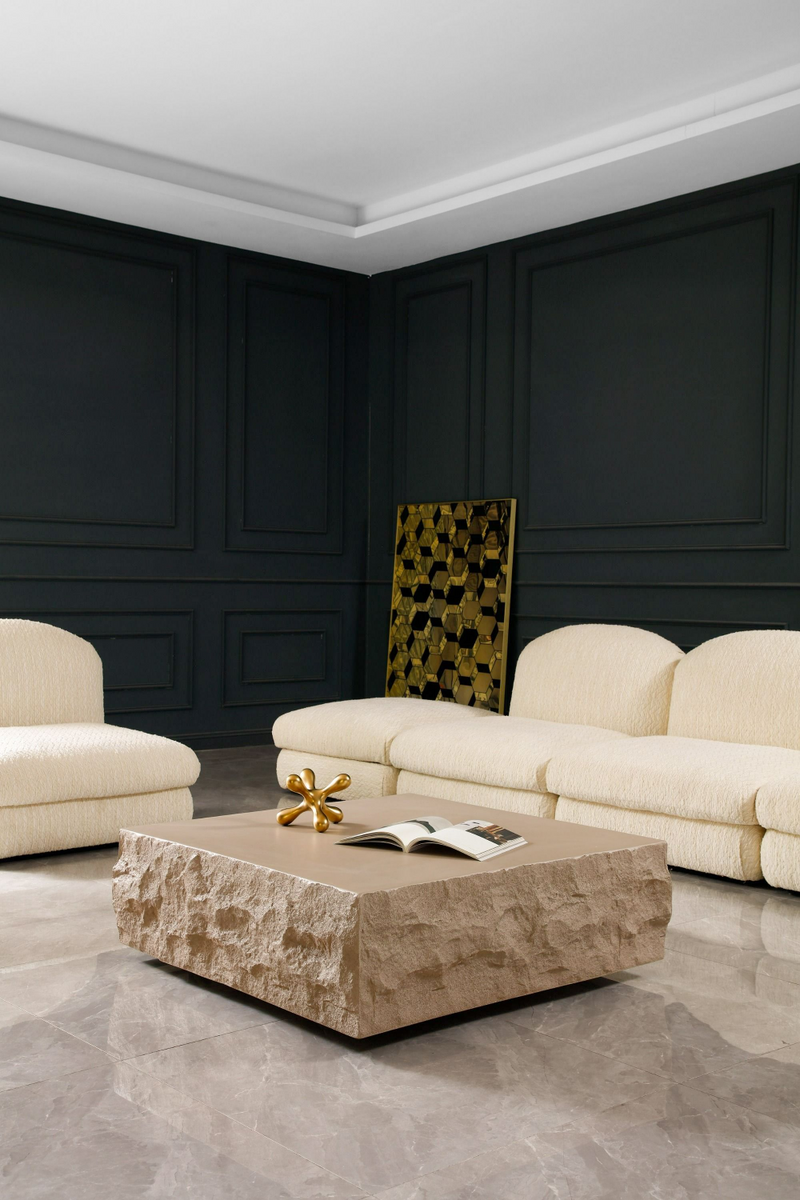 Square Fiberglass Coffee Table | OROA Modern Quarry | Oroatrade.com