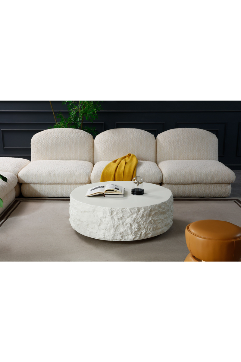 Round Fiberglass Coffee Table | OROA Modern Quarry | Oroatrade.com