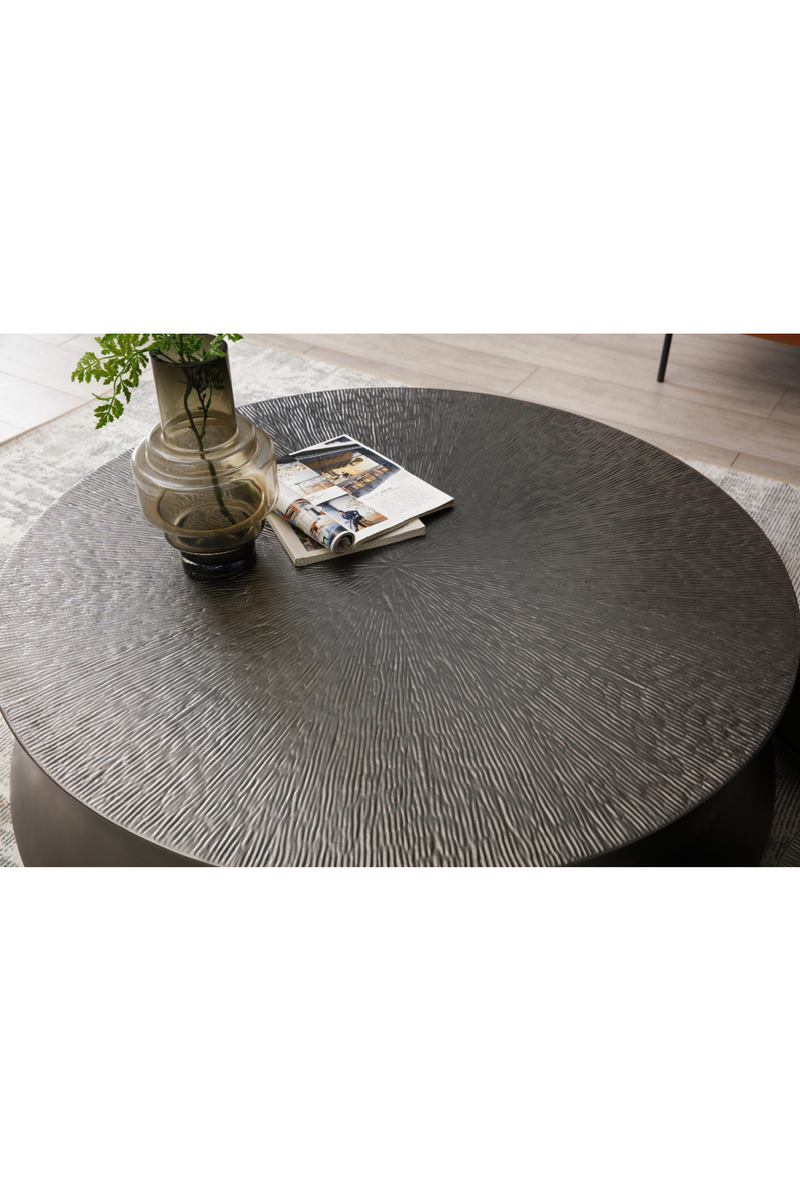 Antique Gray Round Coffee Table | OROA Modern Airdrie | Oroatrade.com