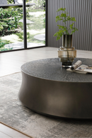 Antique Gray Round Coffee Table | OROA Modern Airdrie | Oroatrade.com