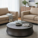 Antique Gray Round Coffee Table | OROA Modern Airdrie | Oroatrade.com