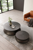 Antique Gray Round Coffee Tables (2) | OROA Modern Airdrie | Oroatrade.com